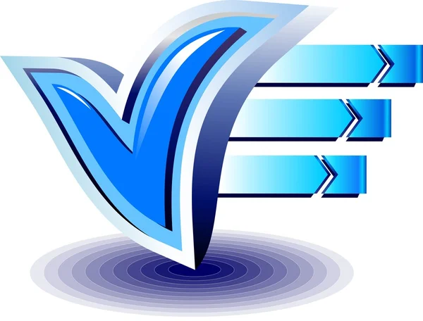 Logo voda schválená — Stockový vektor