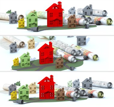 Banner kentsel inşaat