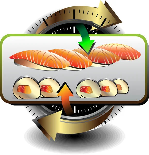 Afaceri sushi — Vector de stoc