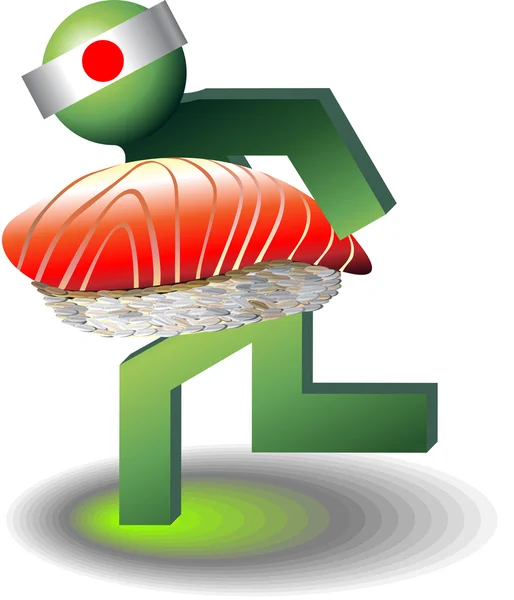 Sushi business — Stockvector