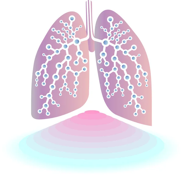 Lungendiagnostik — Stockvektor