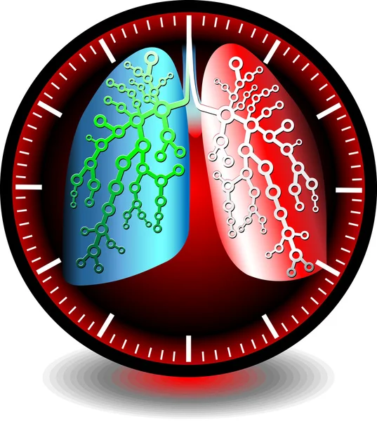 Pulmonaire diagnostiek — Stockvector