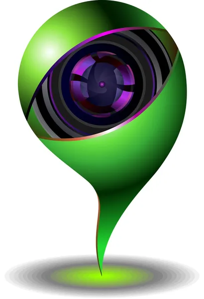 Icono webcam digital — Vector de stock