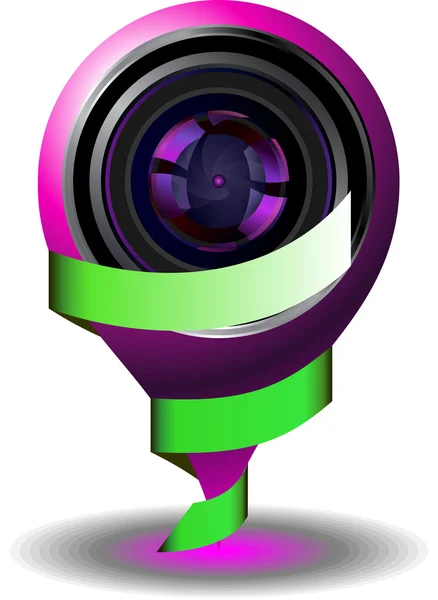 Icône webcam numérique — Image vectorielle