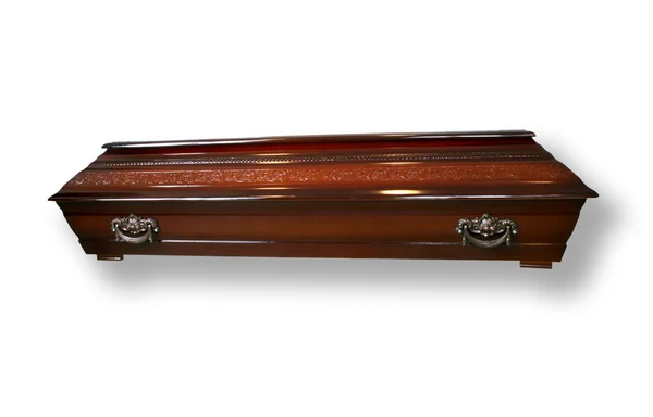 Wooden coffin — Stock Photo, Image