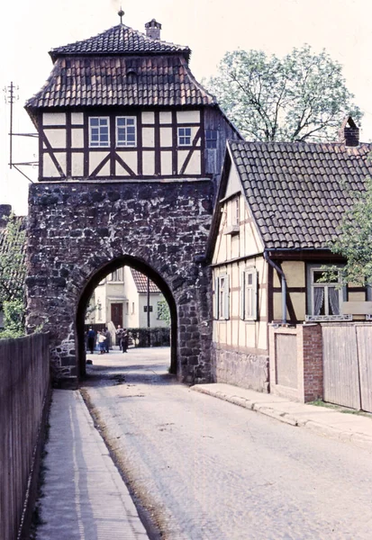 Neustadt Harz Historische Stadspoort Naar Oude Binnenstad — Stockfoto