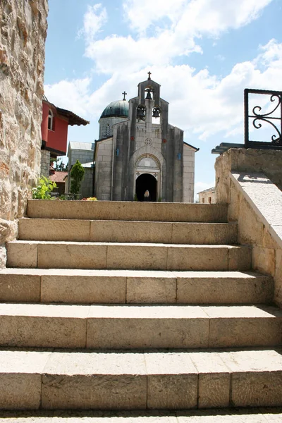 Tvrdos Kolostor Egy Századi Szerb Ortodox Kolostor Trebinje Közelében Szerb — Stock Fotó