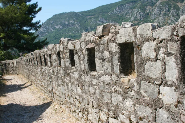 Kotor City Walls Montenegro — Fotografie, imagine de stoc