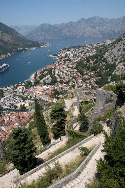 Kotor City Walls Montenegro — Φωτογραφία Αρχείου