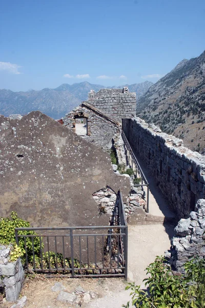 Kotor City Walls Montenegro —  Fotos de Stock