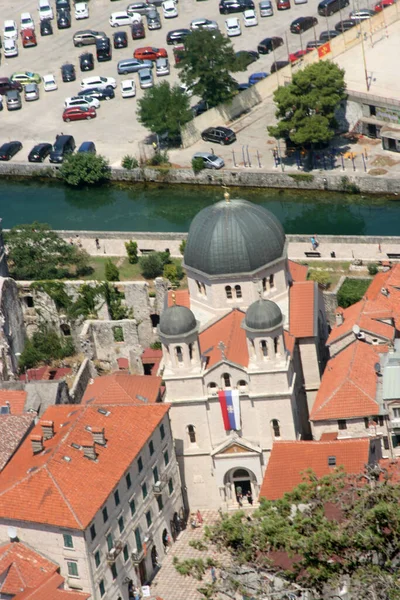 Montenegro Crna Gora Kotor Sveti Nikola Serbian Orthodox Church — стокове фото