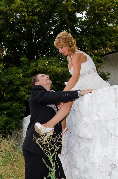 Casamento casal — Fotografia de Stock