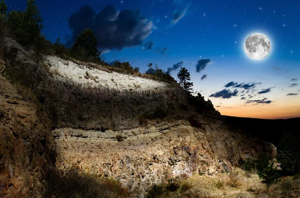 Luna piena sfondo — Foto Stock