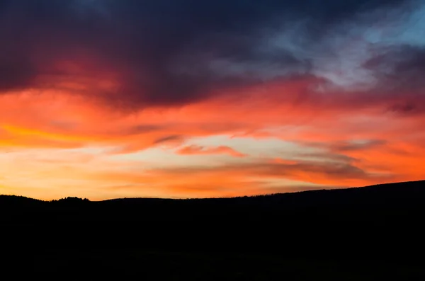 Při západu slunce obloha — Stock fotografie