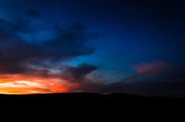 Při západu slunce obloha — Stock fotografie