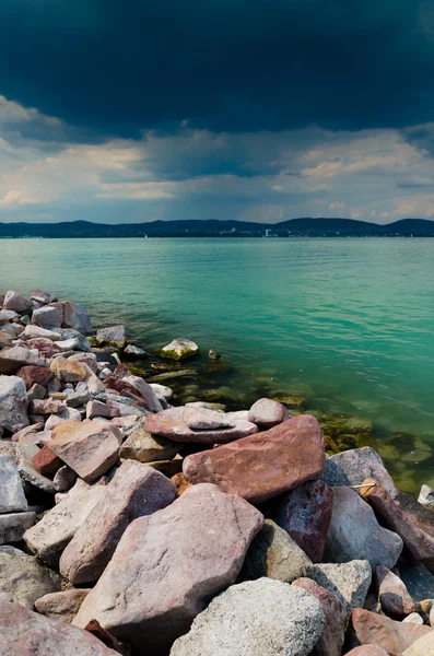 Lago Balaton vista — Foto de Stock