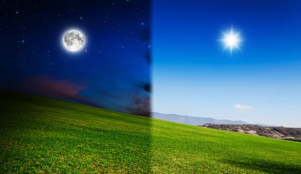 Day and night — Stock Photo, Image