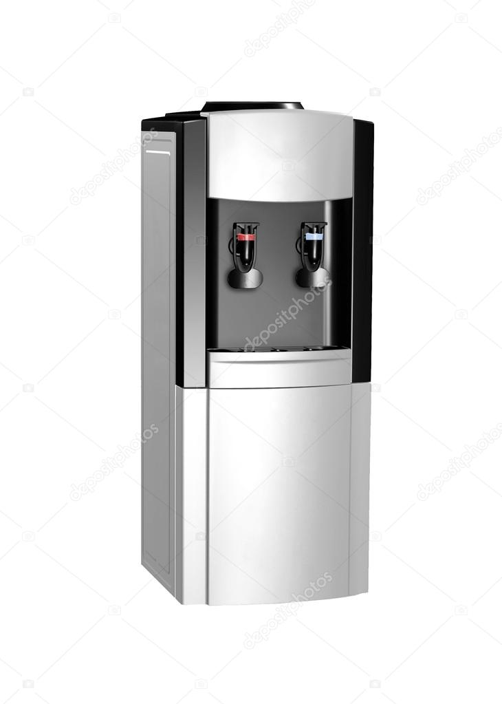 Modern metallic water cooler isolated Stock Photo by ©shutswis 12609471