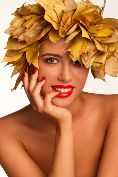 Mode vrouw make-up — Stockfoto