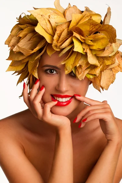 Maquillaje de mujer moda — Foto de Stock