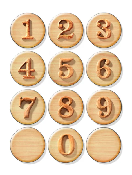 Numeric button — Stock Photo, Image