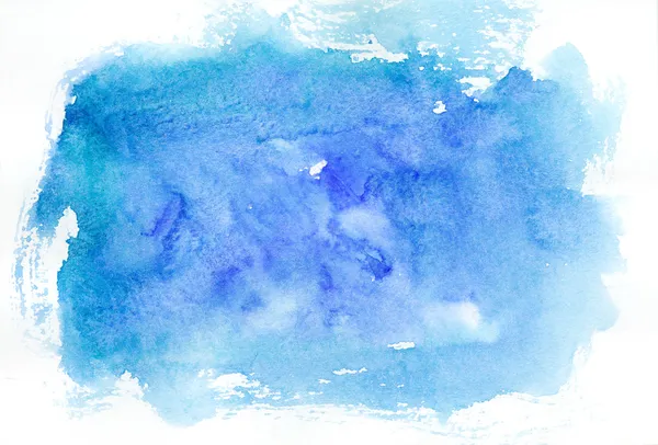 Blaues Aquarell — Stockfoto