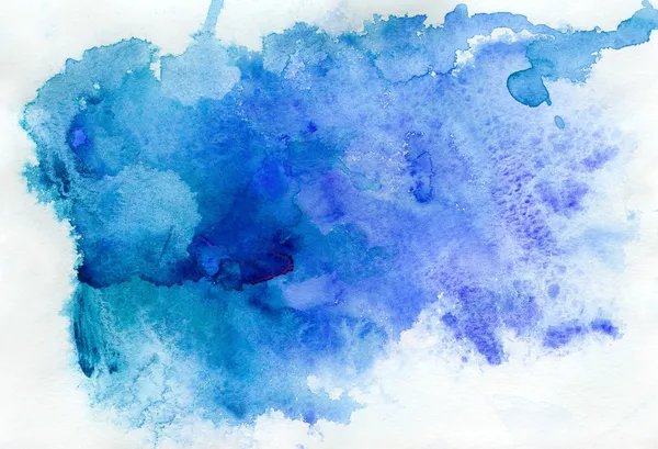 Fundo aquarela azul — Fotografia de Stock