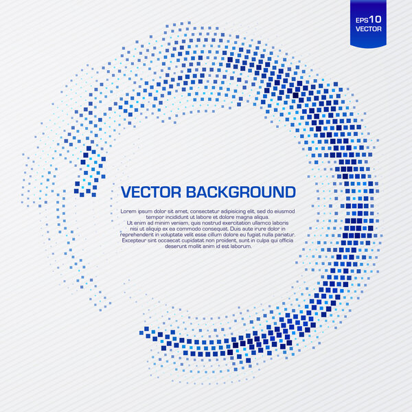 Виртуальный технологический круг с пространством для вашего бизнес-сообщения
