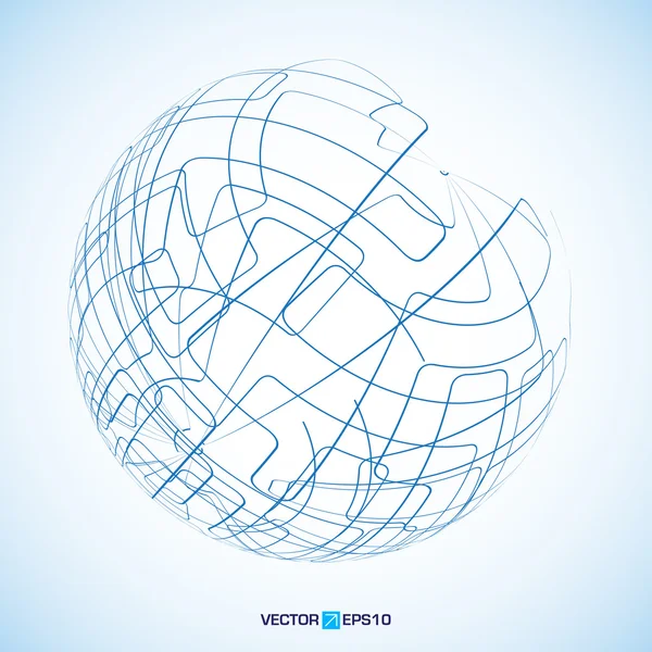 Illustrazione digitale del globo con spazio per il tuo messaggio aziendale — Foto Stock
