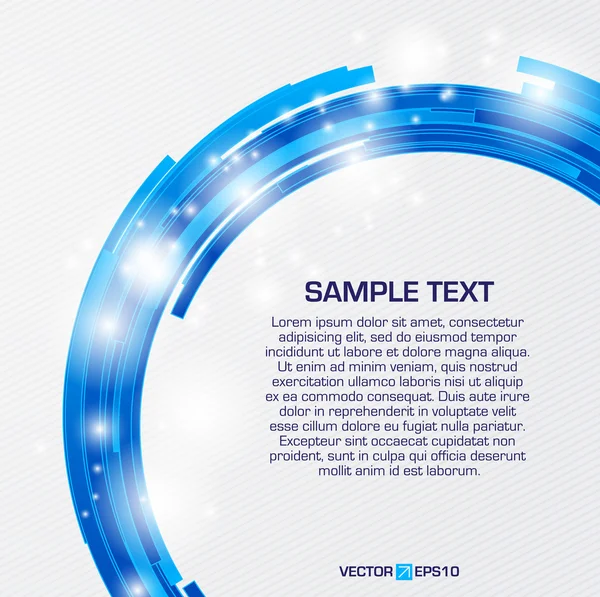 Uzay iş mesajınız için olan sanal teknoloji daire