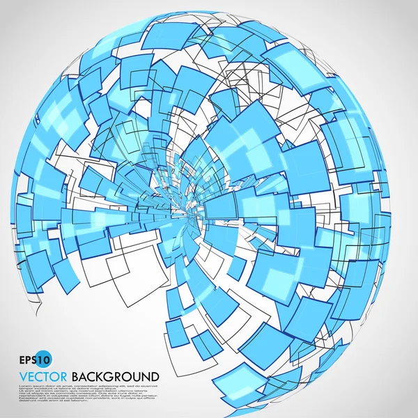 Abstracte technologie globe — Stockvector