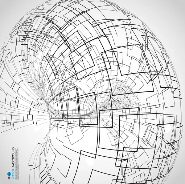 Abstract technology globe — Stock Vector