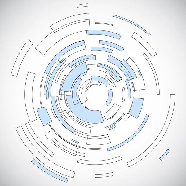 Uzay iş mesajınız için olan sanal teknoloji daire