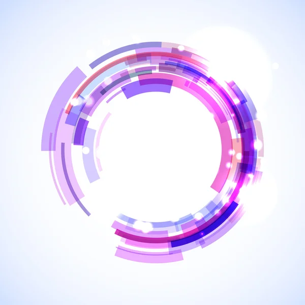 Uzay iş mesajınız için olan sanal teknoloji daire