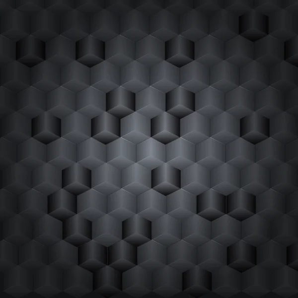 Schwarzer Vektor-Technologie Hintergrund mit 3D-Effekt für Ihre desig — Stockvektor