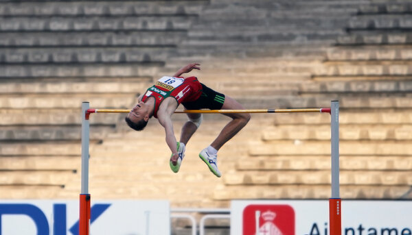 БАРСЕЛОНА, ИСПАНИЯ - 13 июля 2012 года в Барселоне (Испания) Андрей Чурыла - золотой призер чемпионата мира по лёгкой атлетике среди юниоров
.
