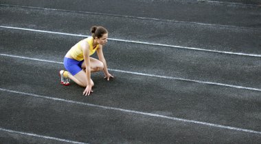 atletik genç kız .