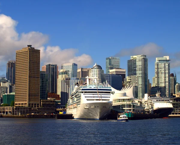 British columbia. Vancouver Kanada gród z statków wycieczkowych. — Zdjęcie stockowe