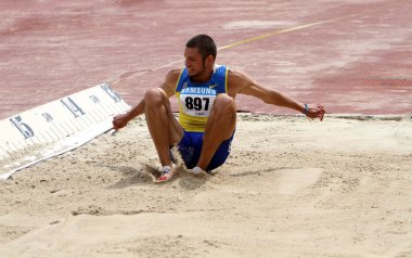 Kozlov kirilo üç adım atlama Ukraynalı yolda & yalta, Ukrayna 01 Haziran 2012 tarihinde alan Atletizm Şampiyonası kazanır.