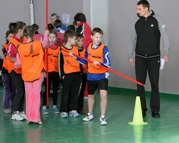 Dzieci konkurencja lekkoatletyka — Zdjęcie stockowe