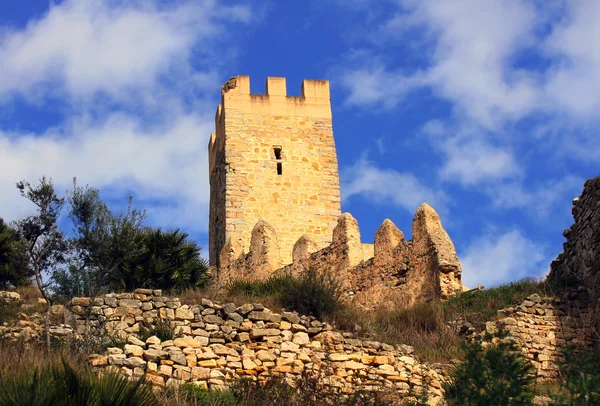 Old castle of the Knights Templar in Alcala de Xivert, Spain. — Stock Photo, Image