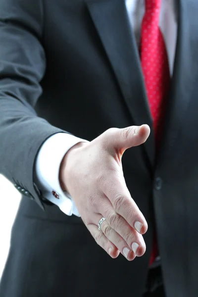 An image of a nice business handshake — Stock Photo, Image