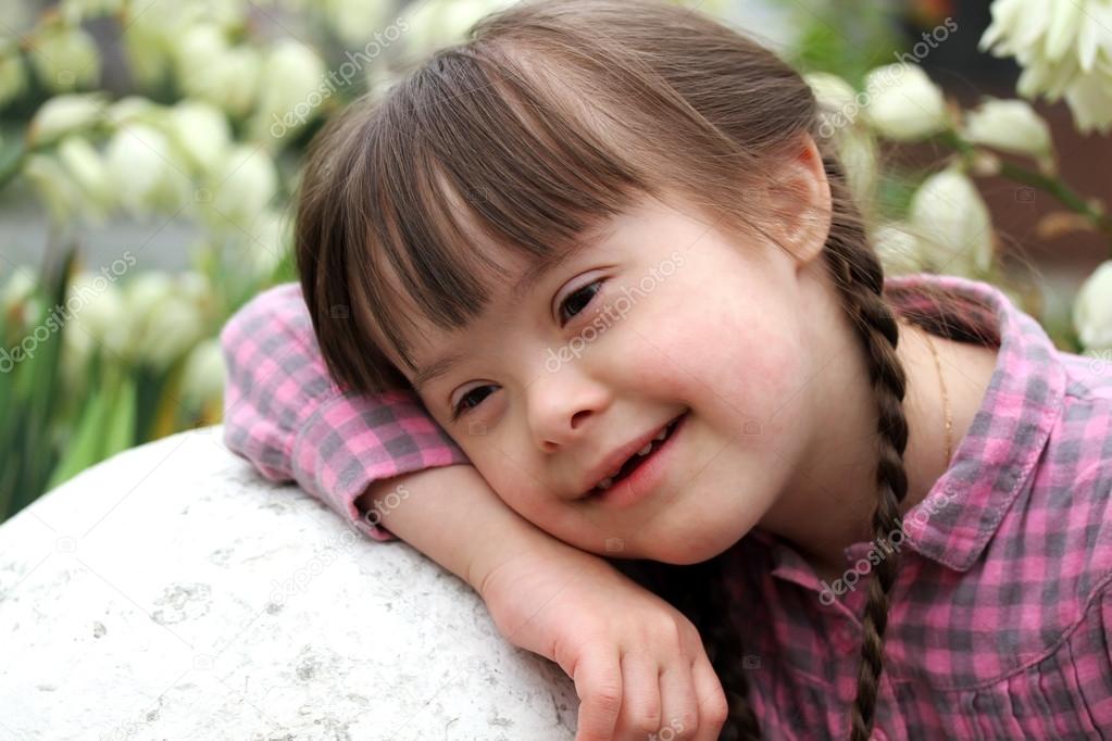 Portrait of young happy girl