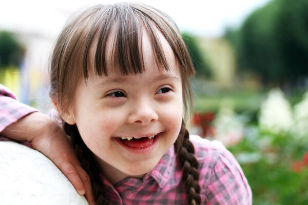 Portrait of young happy girl