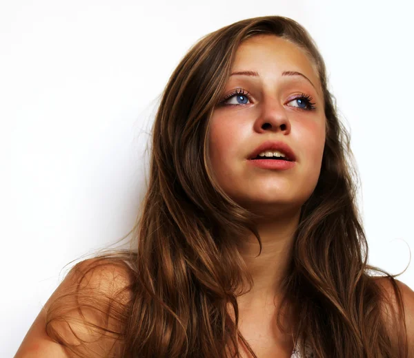 Portrait of beautiful young girl — Stock Photo, Image