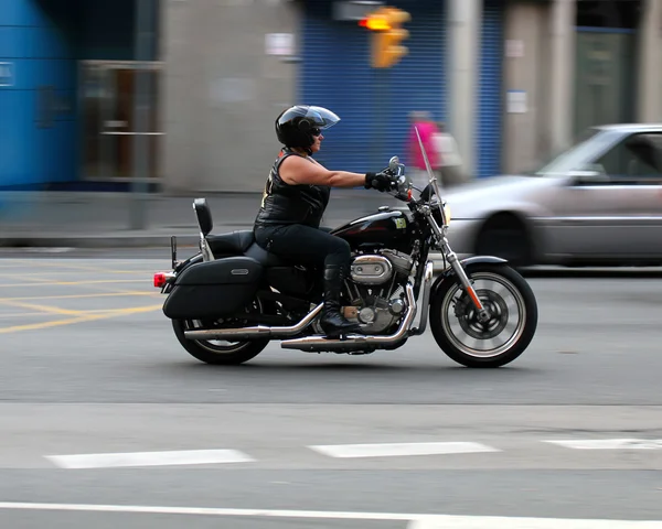 Байкер в Барселоні Harley дні 2013 — стокове фото