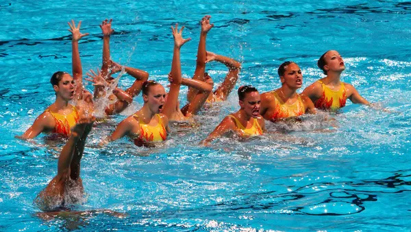 Nuoto sincronizzato — Foto Stock