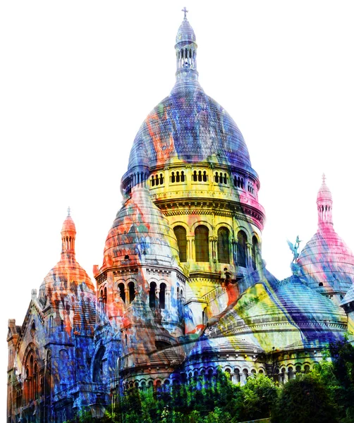 Basilica of the Sacred Heart of Motmartre in Paris — Stock Photo, Image