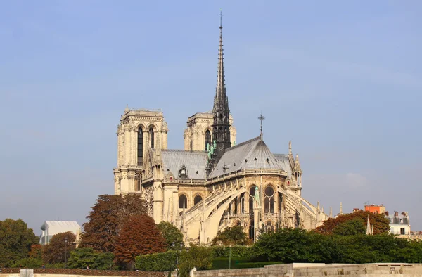 Notre Dame de Paris e do rio Sena, França — Fotografia de Stock