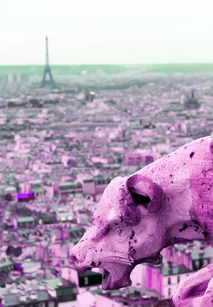 Paris skyline med Eiffeltornet — Stockfoto